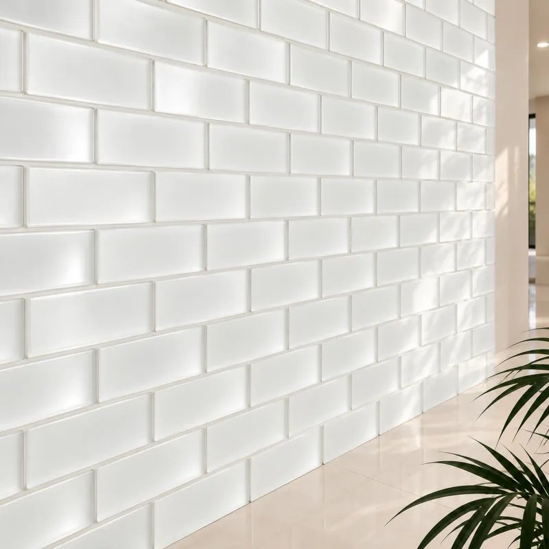 Sandblast Rectangular Glass Brick — product view 1